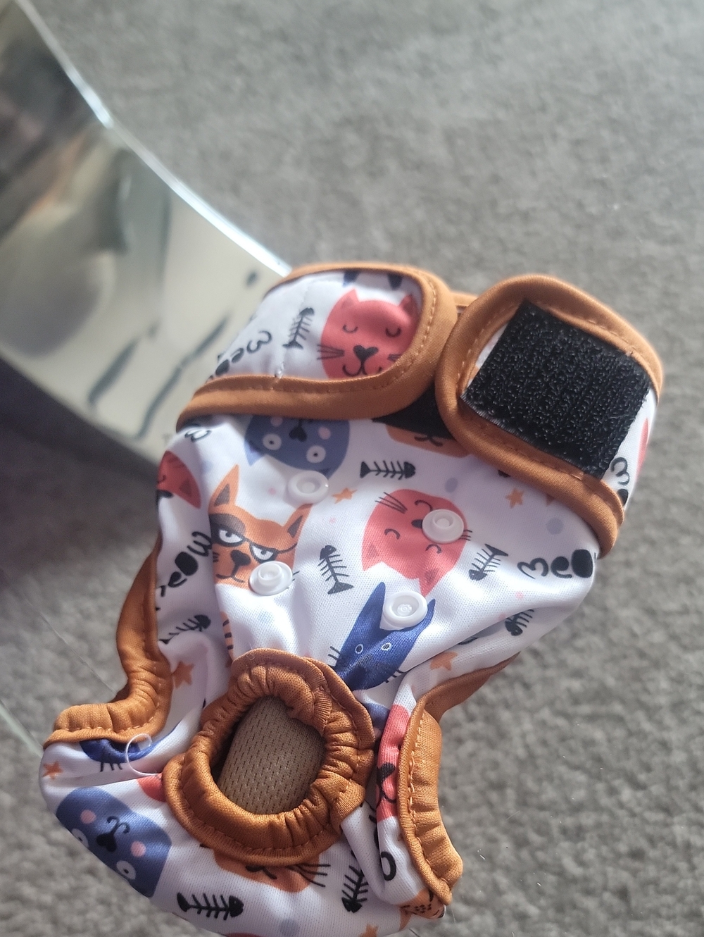 Cat diaper. Small. CAT Print. Nwot.